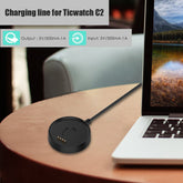 100cm Portable USB Fast Data Charger Base Replacement Cradle for Ticwatch C2